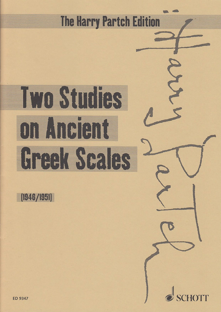 Partch, 2 Studies on Ancient Greek Scale (Schott)