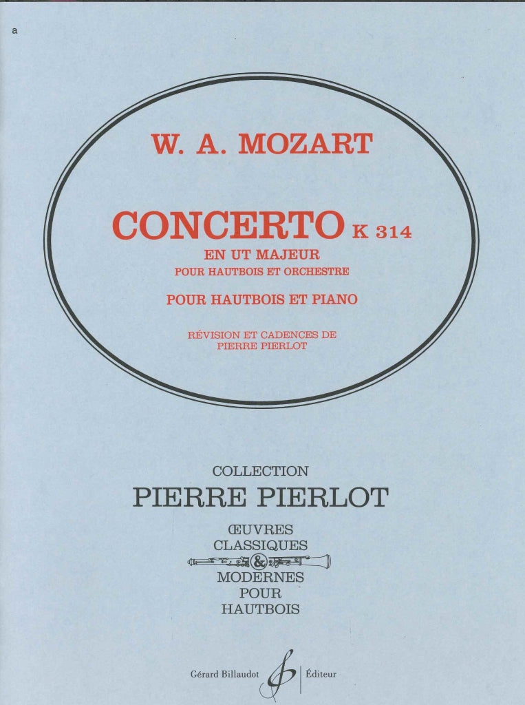 Mozart, Concerto KV 314 in C (Pirrlot) (Billaudot)
