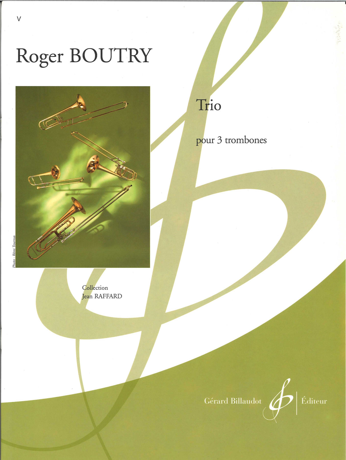 Boutry, Trio, pour 3 trombones (Billaudot)