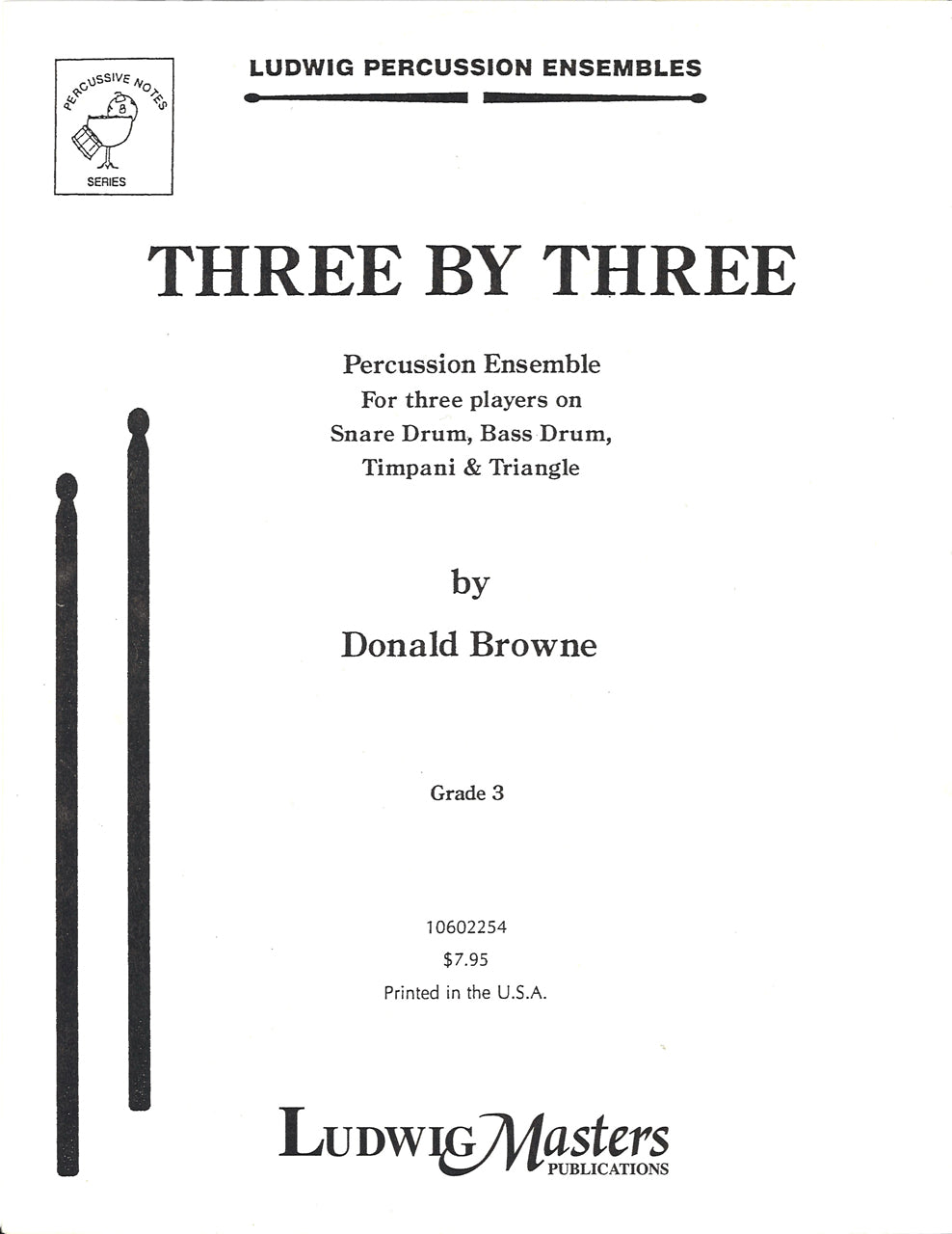 Browne, Three by Three (Ludwig Music)