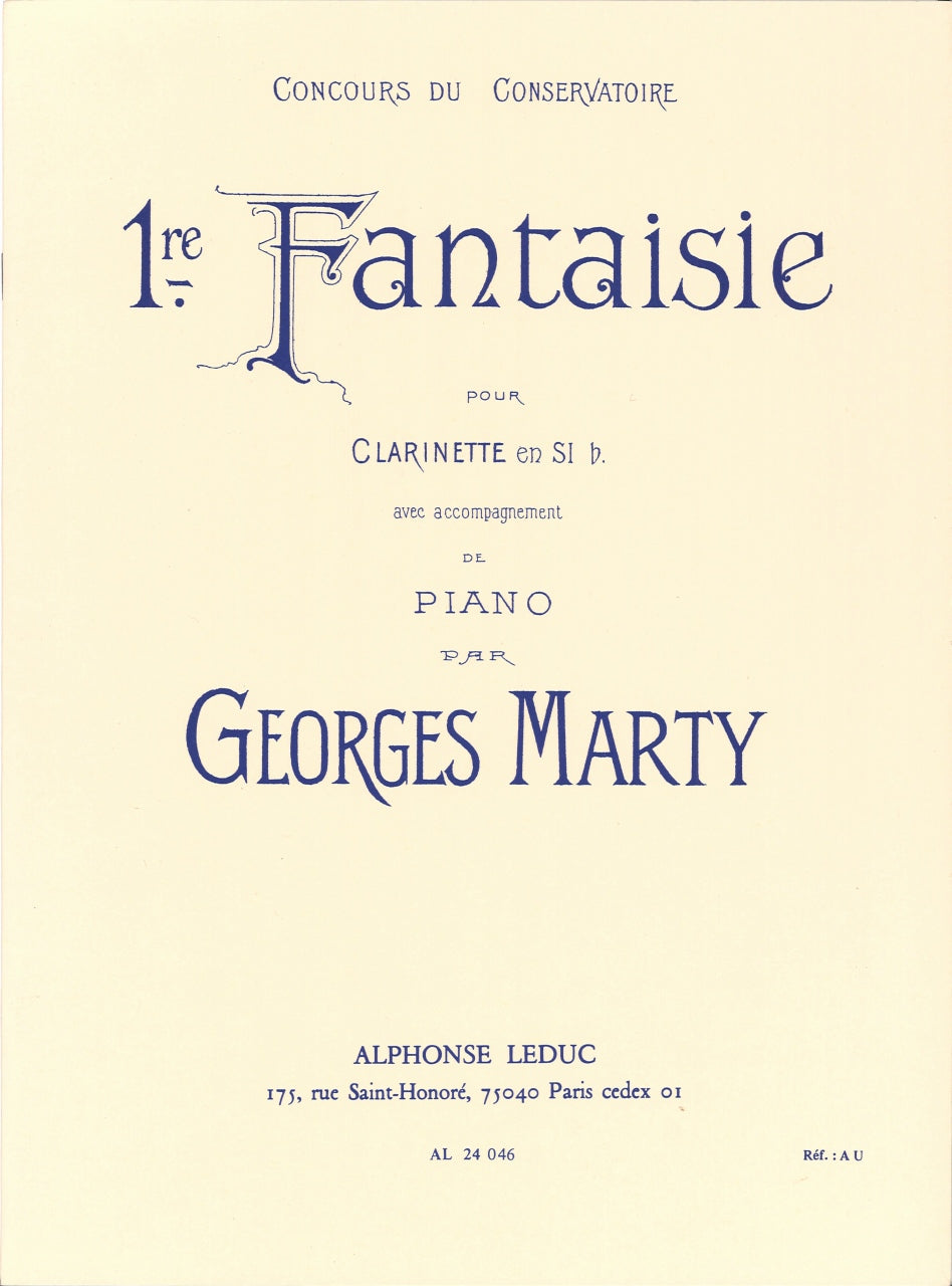 Marty, Fantaisie No. 1 (Leduc)