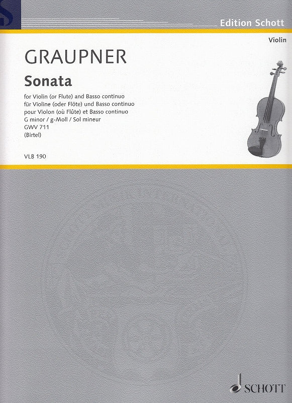 Graupner, Sonata in g, GWV 711 (Schott)