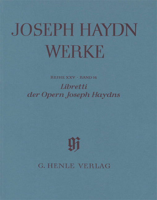Haydn Werke 25/14 Libretti der Opern (Henle)