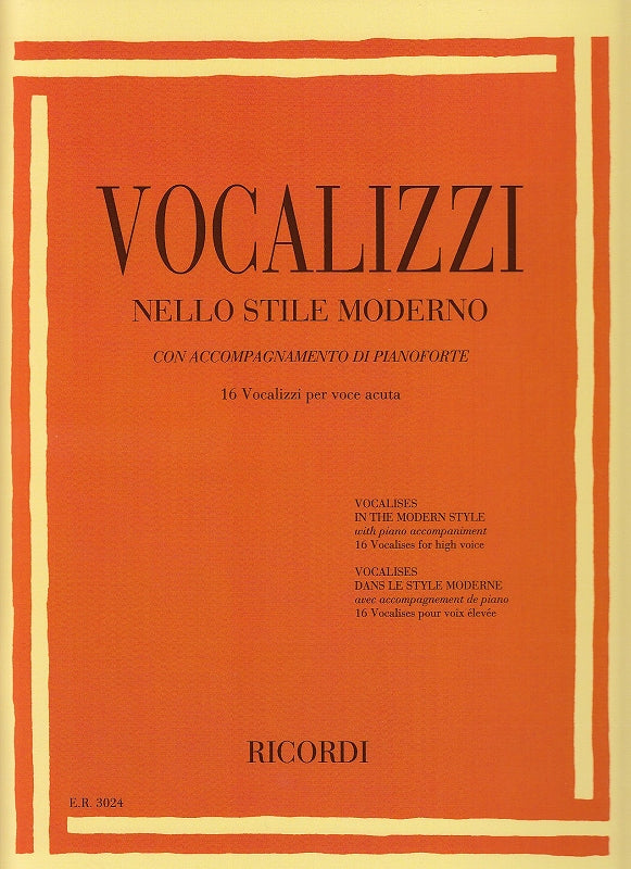 Vocalizzi nello stile moderno (High) (Ricordi)