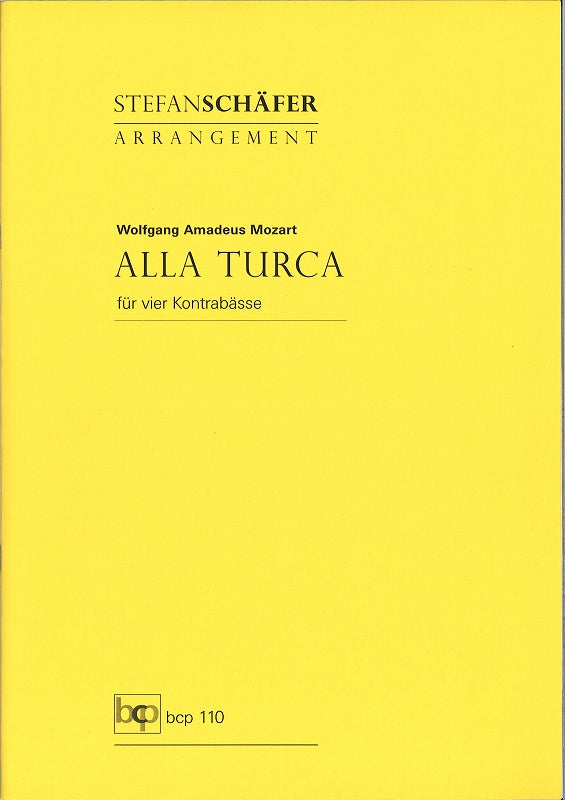 Mozart, Alla turca (4CB) (Bassist Composer Publications)