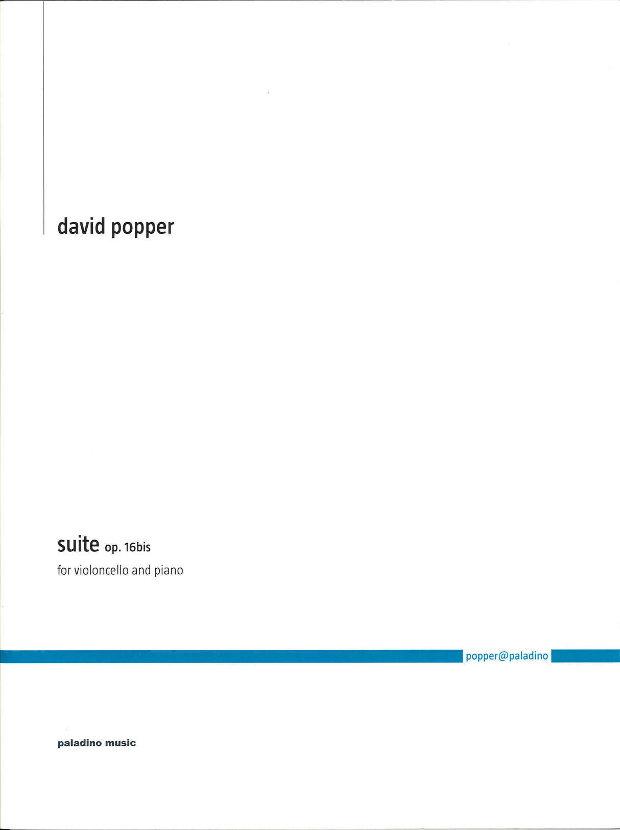 Popper, Suite op. 16bis (Paladino)