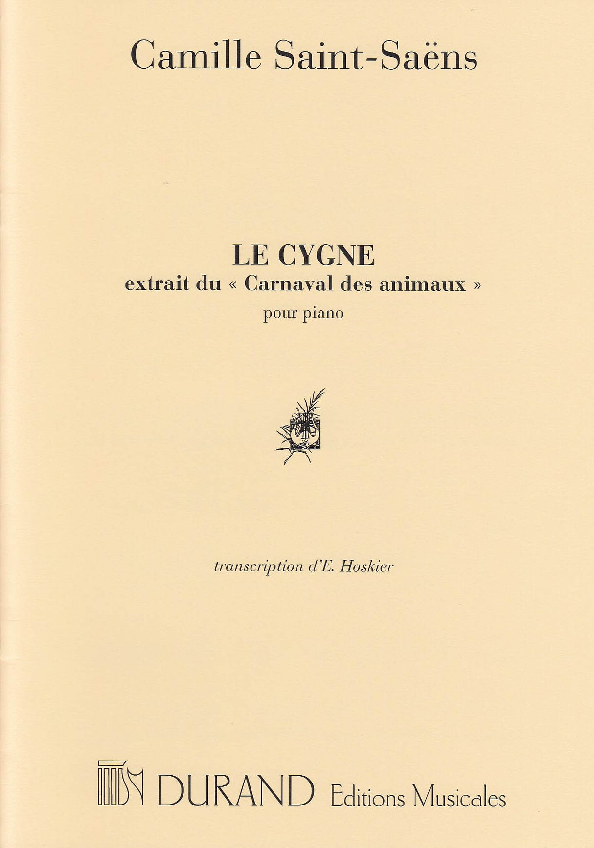 Saint-Saens, Cygne (Hoskier) (Durand)