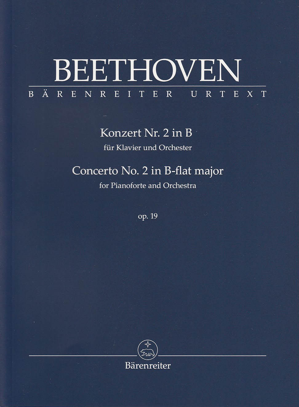 Beethoven, Concerto for Piano No. 2 (Barenreiter)