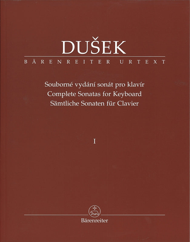 Dusek, Complete Sonatas for Keyboard 1 (Barenreiter)