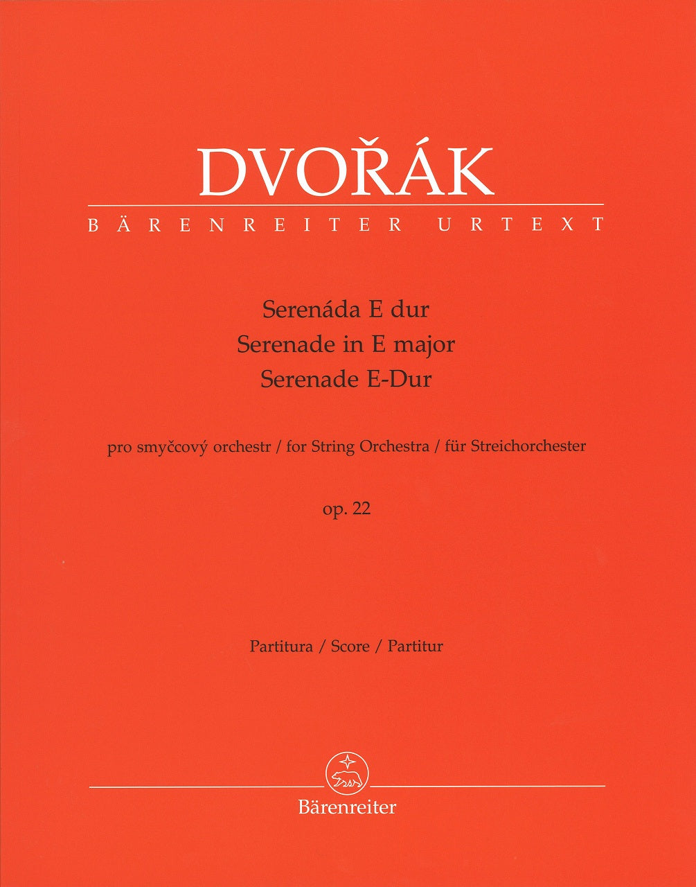 Dvorak, Serenade op. 22 in E Full Score (Barenreiter)
