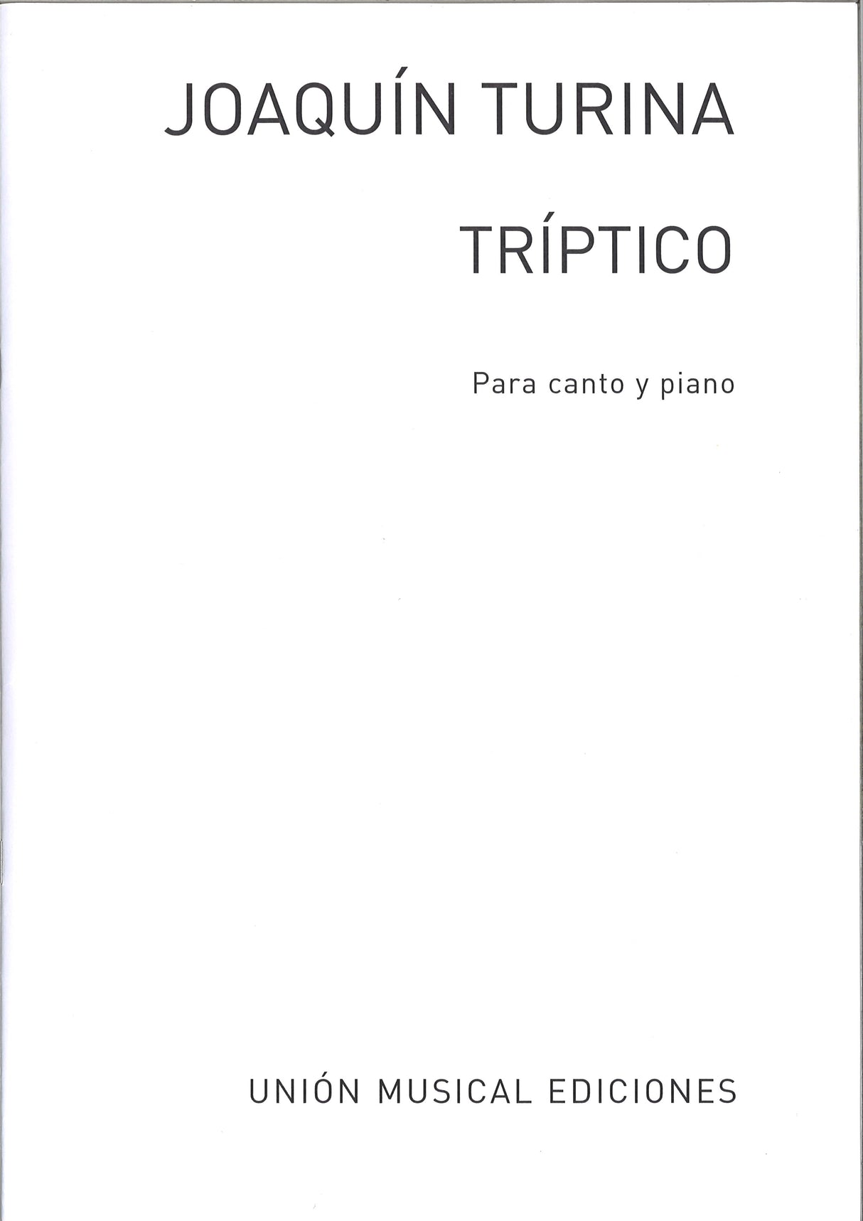 Turina, Triptico (UME)