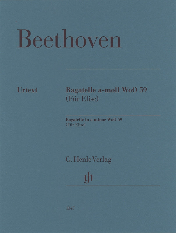 Beethoven, Bagatelle WoO 59 Fur Elise (Henle)