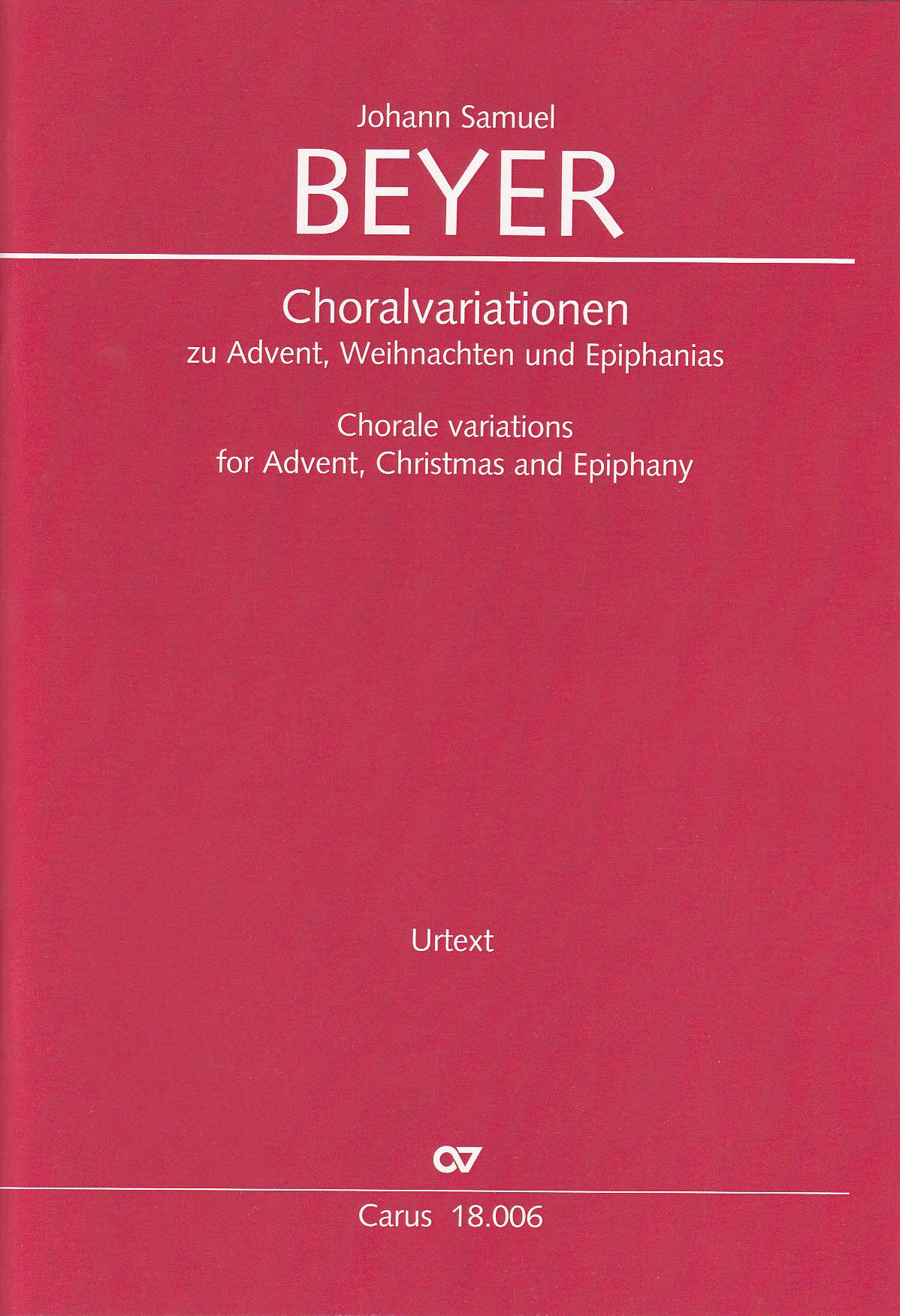 Beyer, Choralvariationen (Carus)
