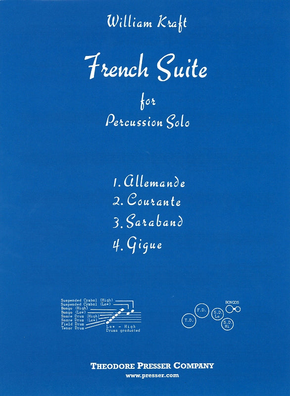 Kraft, French Suite for Percussion Solo (Presser)