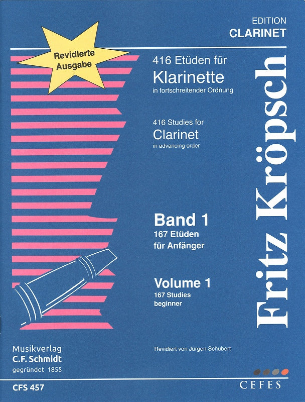 Kroepsch, 416 Etuden, 1: 167 Etuden (C.F.Schmidt)