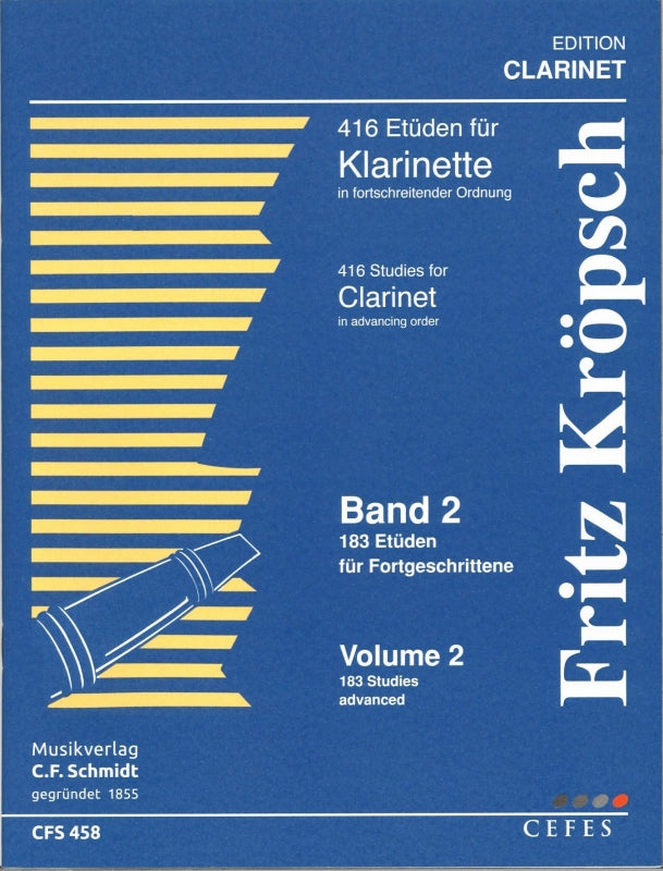 Kroepsch, 416 Etuden, 2: 183 Etuden (C.F.Schmidt)