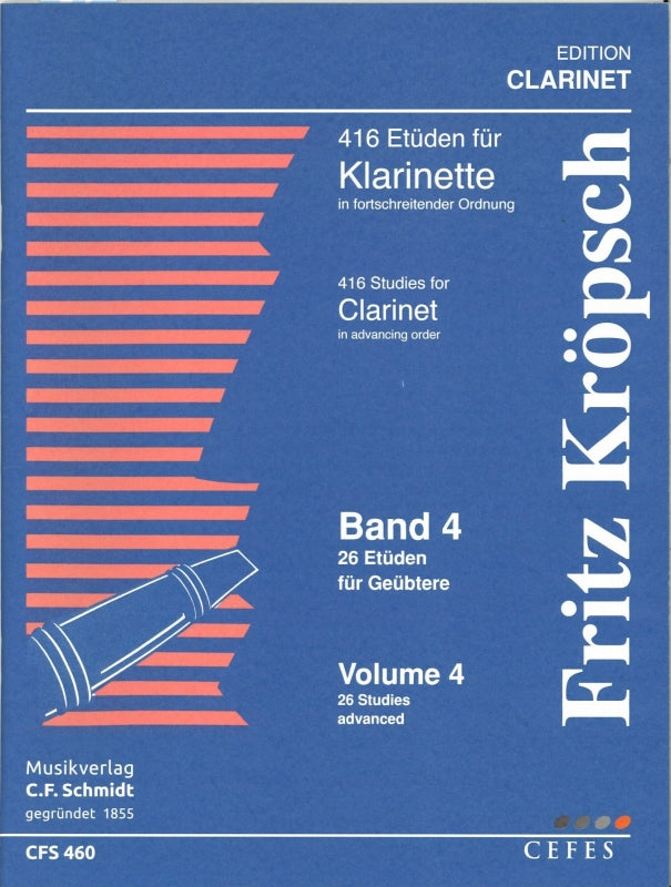 Kroepsch, 416 Etuden, 4: 26 Etuden (C.F.Schmidt)