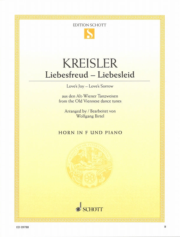 Kreisler, Liebesfreud; Liebesleid (Schott)