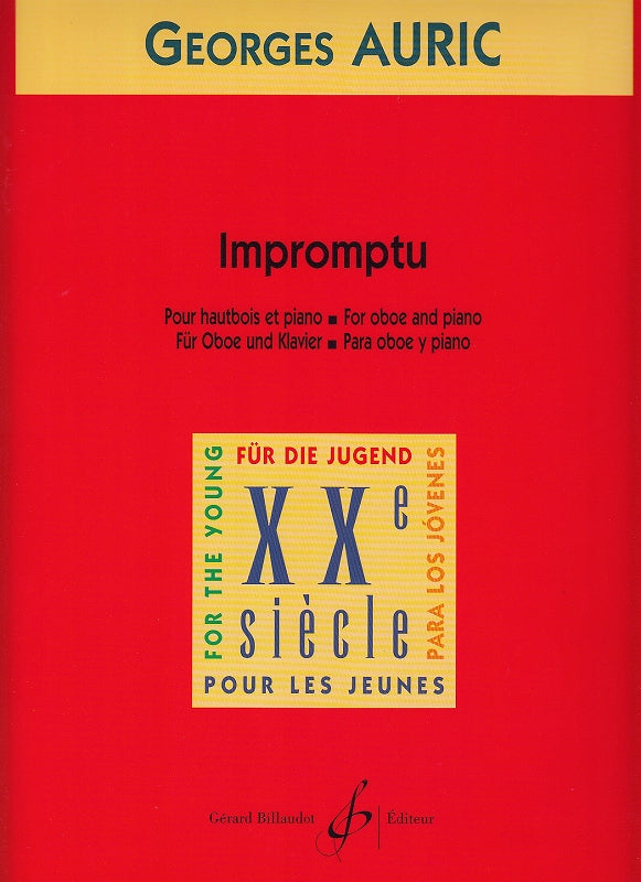 Auric, Impromptus (Billaudot)