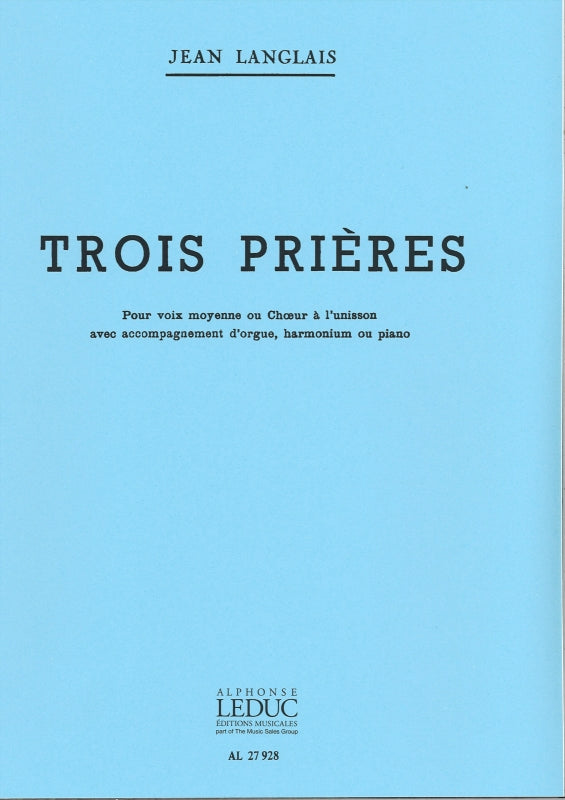 Langlais, Trois prieres (Bornemann/Leduc)