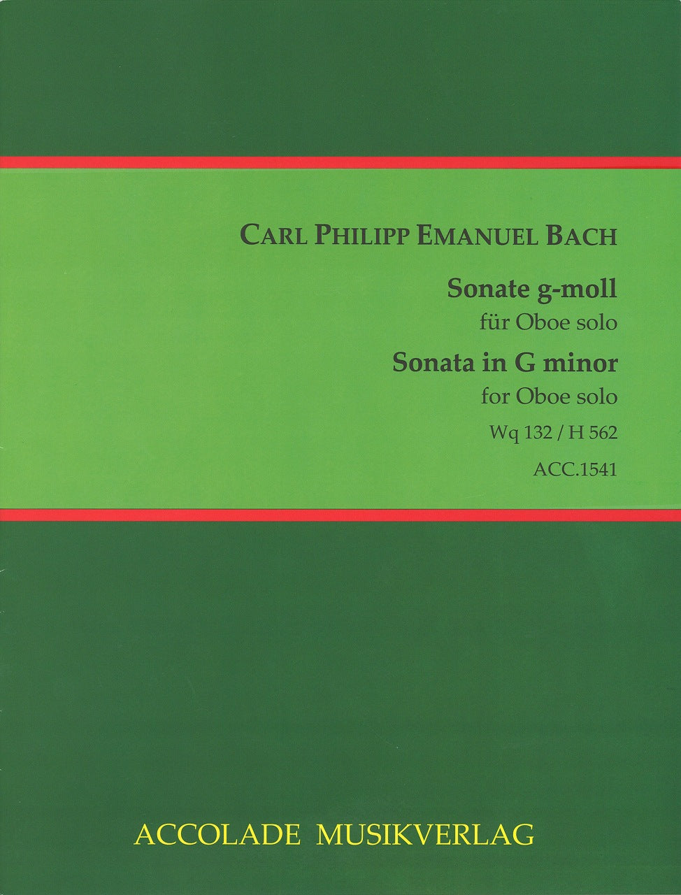 Bach,C.P.E., Sonata in g Wq 132 H 562 (Accolade)