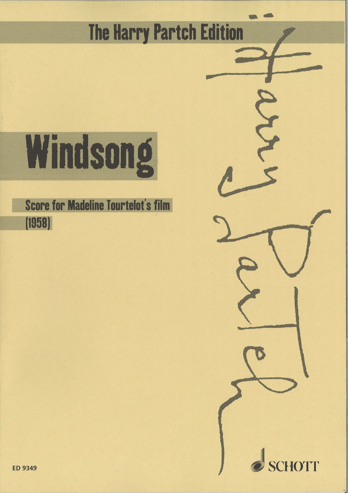 Partch, Windsong (1958) (Schott)