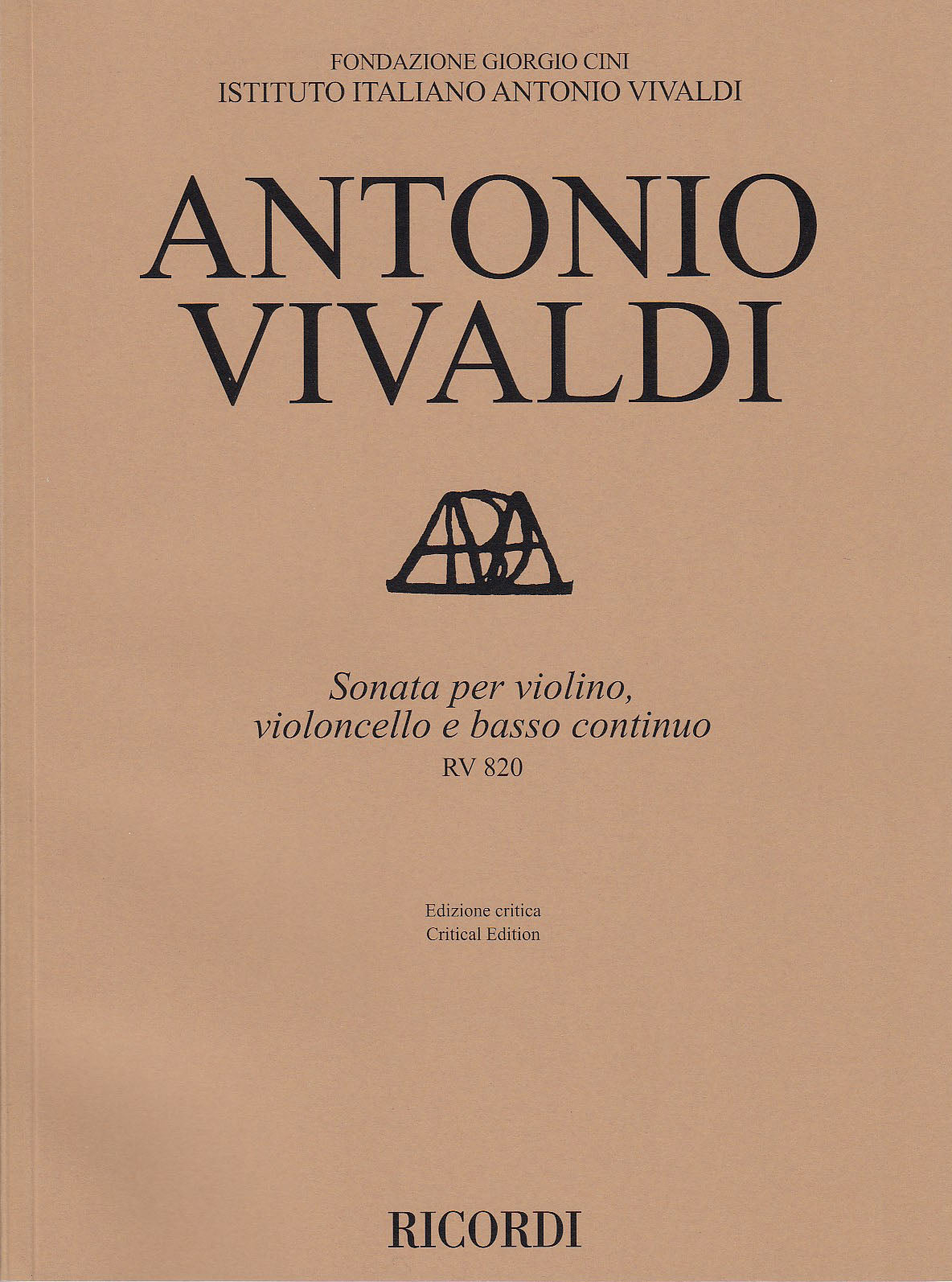 Vivaldi, Sonata RV 820 (Vn,Vc,Bc) (Ricordi)