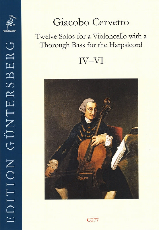 Cervetto, 12 Solos, op. 2, 4-6 (Vc,Bc) (Guntersberg/Walhall)
