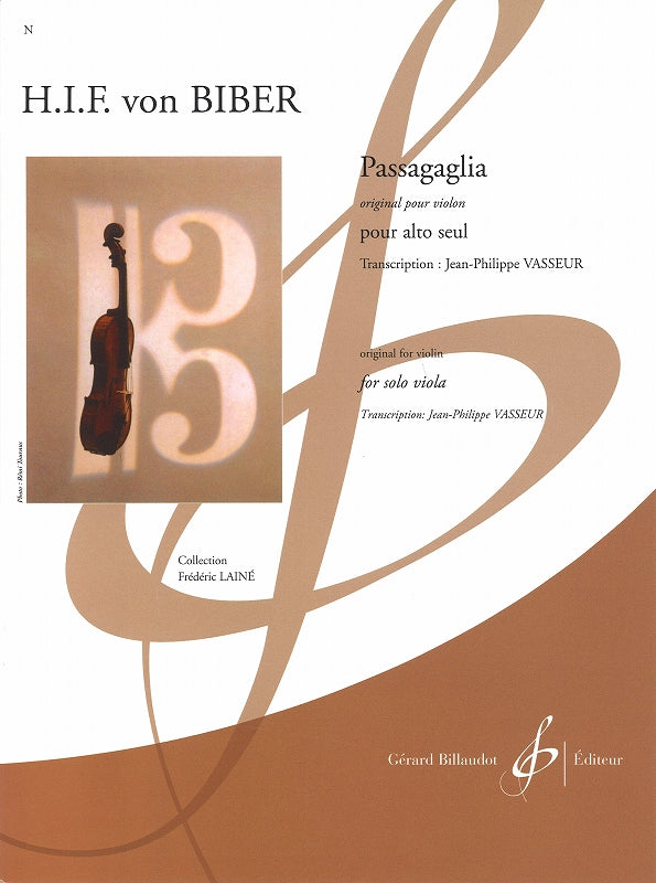 Biber, Passacaglia (Va Solo) (Billaudot)