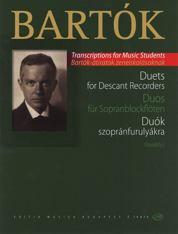 Bartok, Duets for Descant Recorders (Editio Musica Budapest)