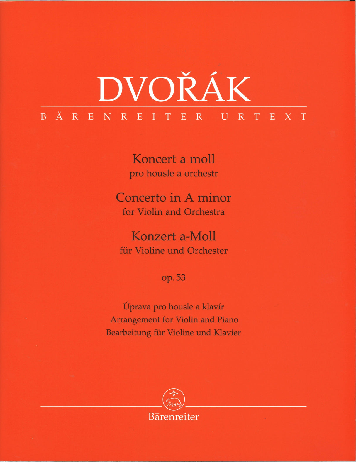 Dvorak, Concerto in a op. 53 (Cividini) (Barenreiter)
