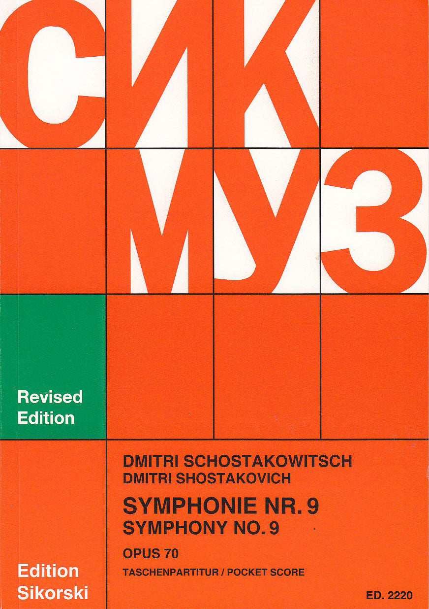 Shostakovich, Symphony No. 9 op. 70 (Sikorski)