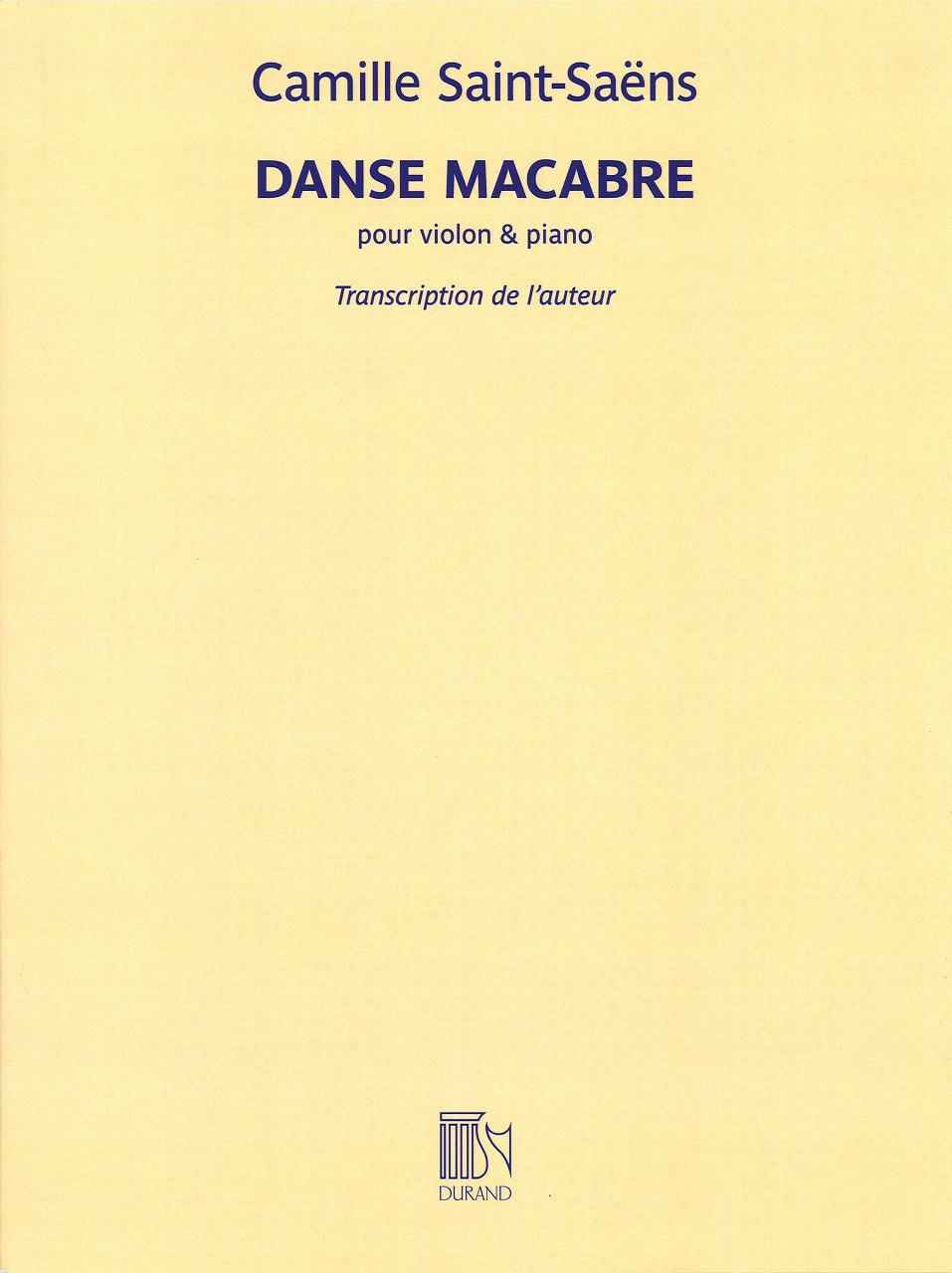 Saint-Saens, Danse macabre op. 40 (Durand)