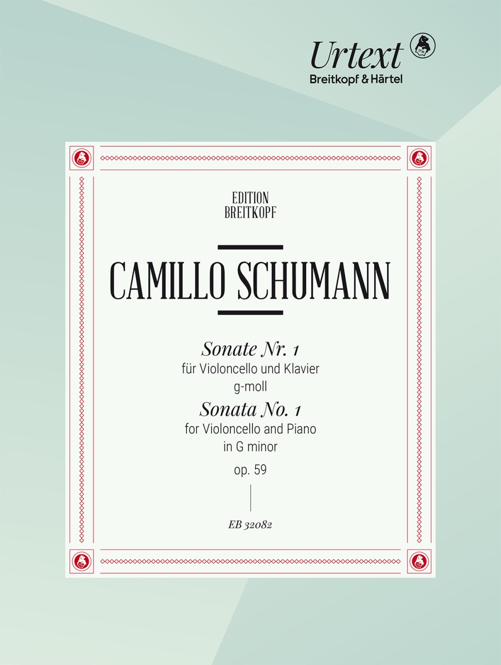 Schumann,Ca., Sonate op. 59 in g (Pfefferkorn/Breitkopf)