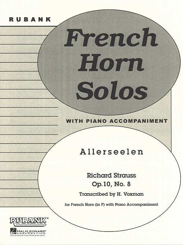 Strauss,R., Allerseelen op. 10/8 (Rubank)
