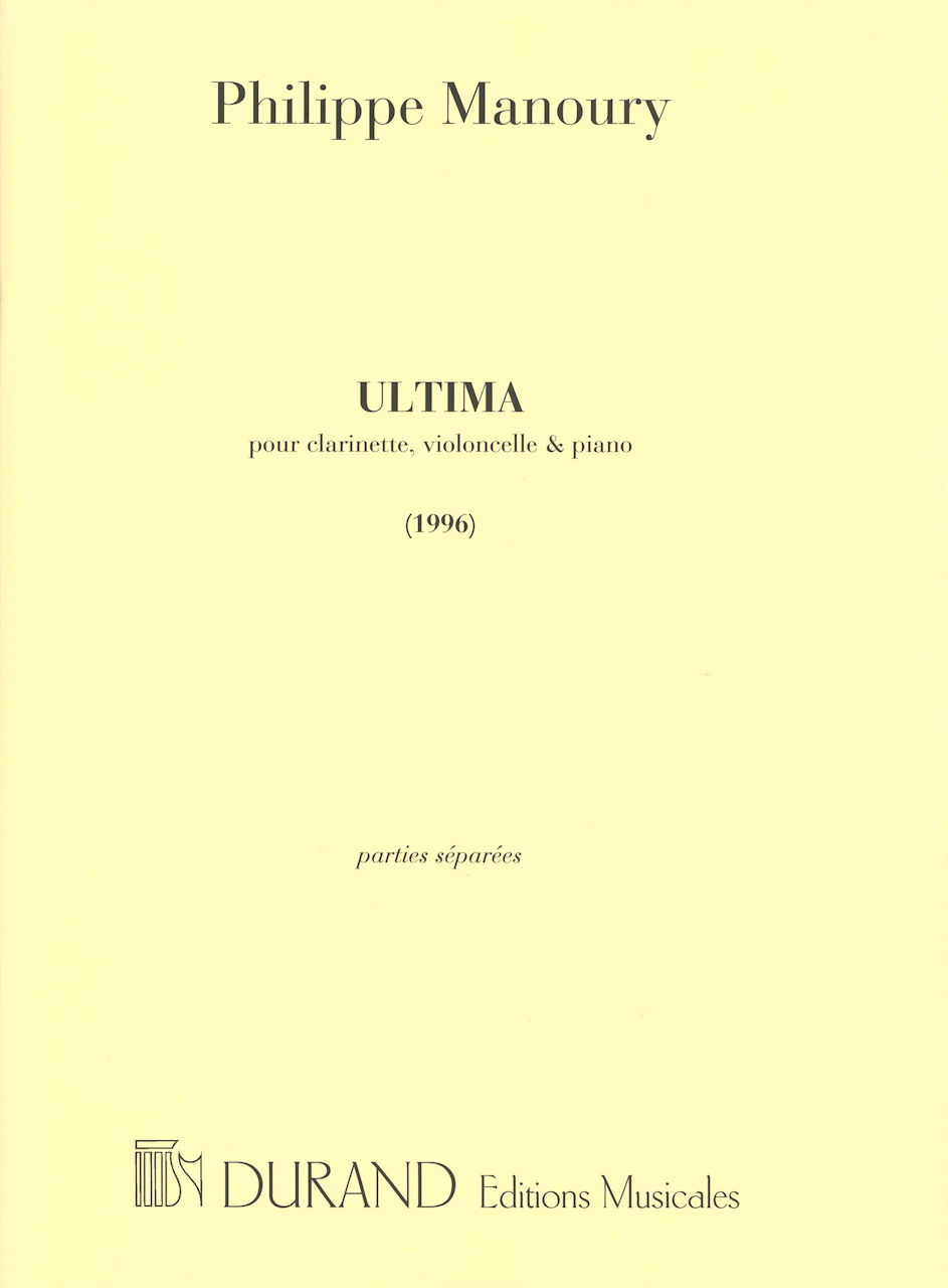 Manoury, Ultima (Cl,Vc,Pf) (Durand)