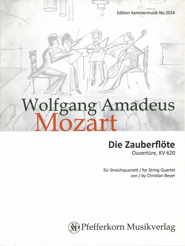 Mozart, Zauberflote Ov. (Quartet) (Pfefferkorn)