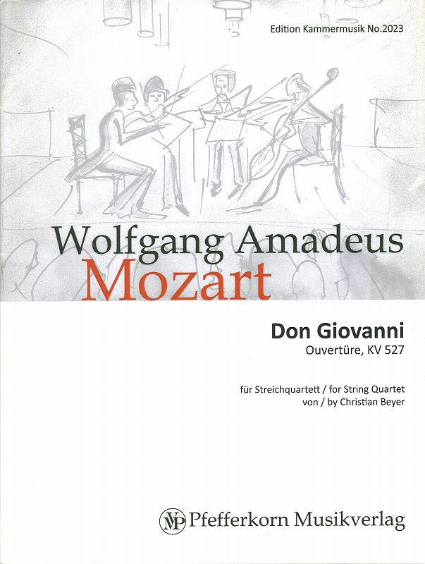 Mozart, Don Giovanni Ov. (Quartet) (Pfefferkorn)