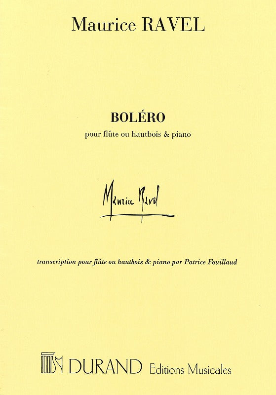 Ravel, Bolero (Fl/Ob,Pf) (Durand)
