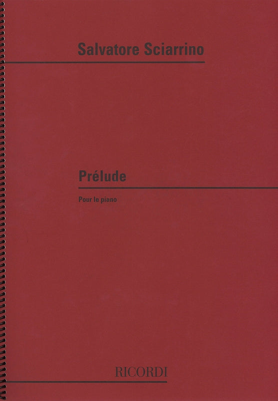 Sciarrino, Prelude (1969) (Ricordi)