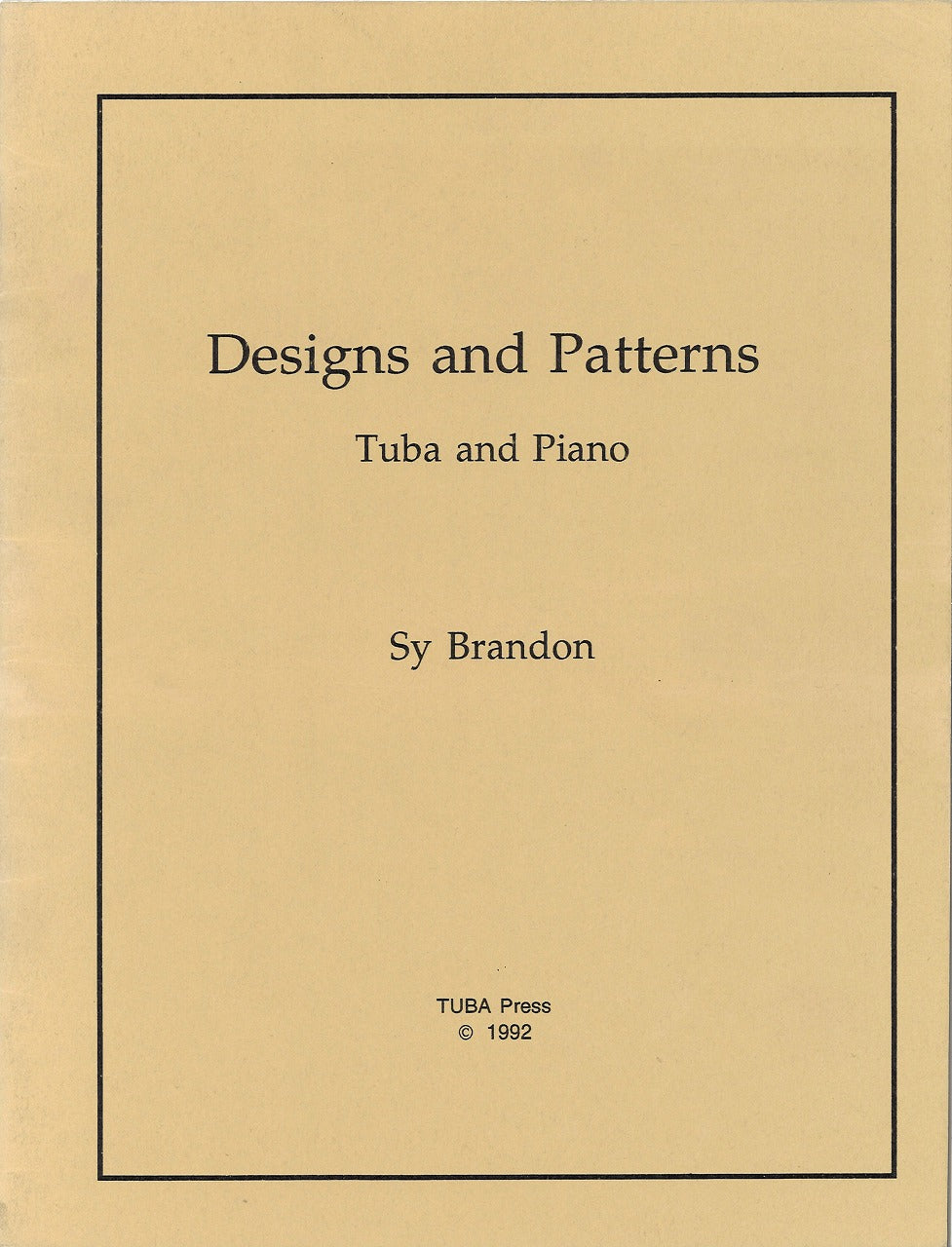 Brandon, Desingns and Patterns (Tuba-Euphonium Press)
