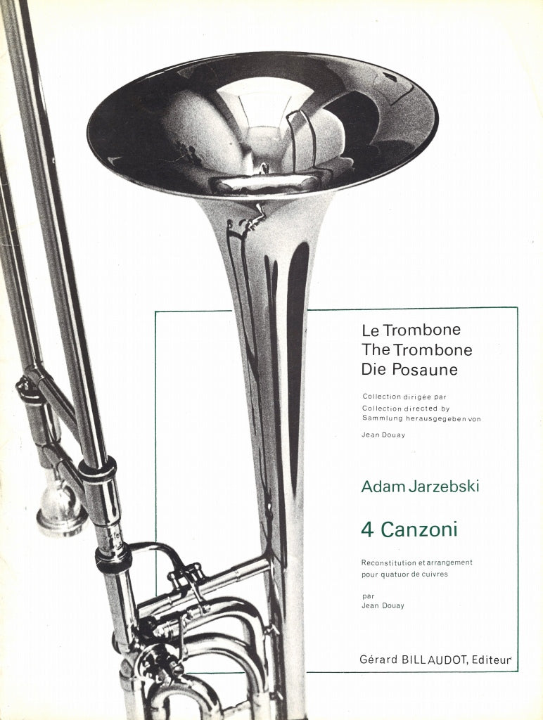 Jarzebski, 4 Canzoni (2Trp,2Tbn) (Douay) (Billaudot)