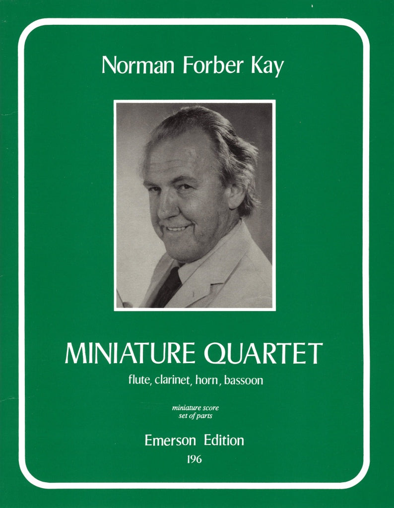 Kay, Miniature Quartet (Fl,Cl,Hn,Bn) (Emerson Edition)