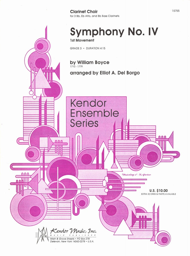 Boyce, Symphony No. 4, 1st movt. (Kendor)