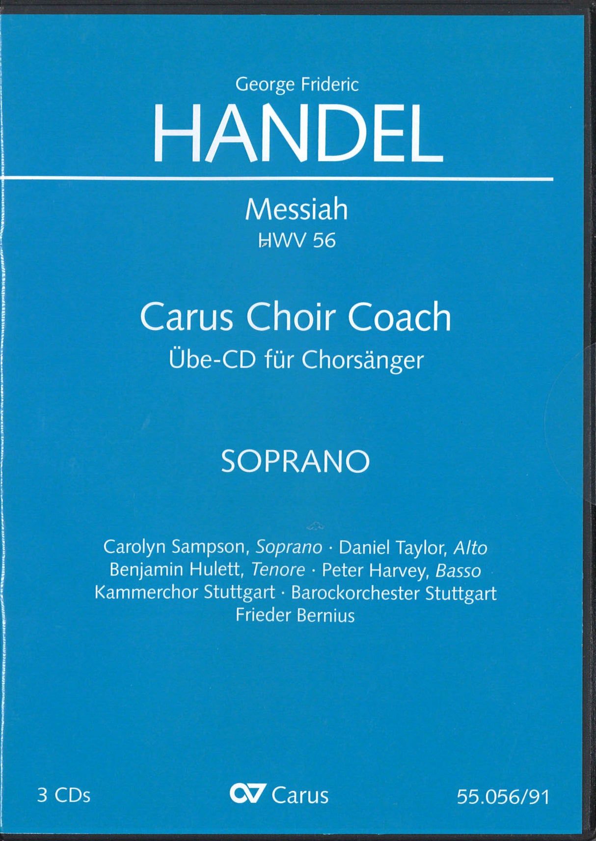 Handel, Messiah: Lesson CD Sop (3CDs) (Carus)