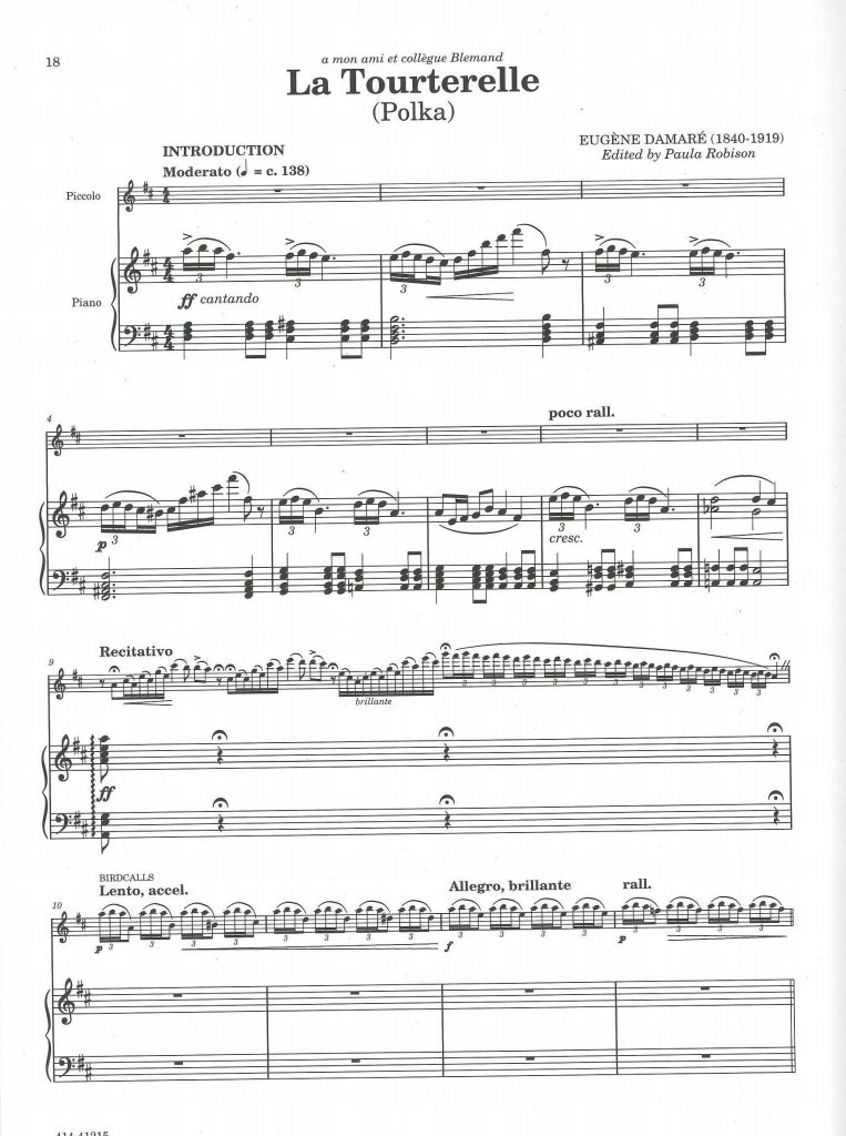 Sparklers, for Piccolo and Piano (Presser)