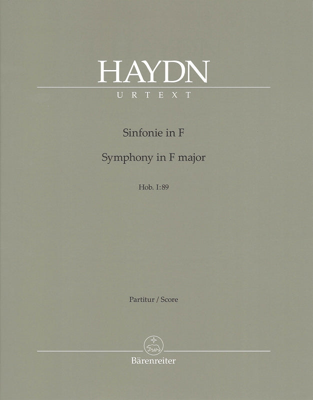 Haydn, Symphony No. 89 Full Score (Barenreiter)