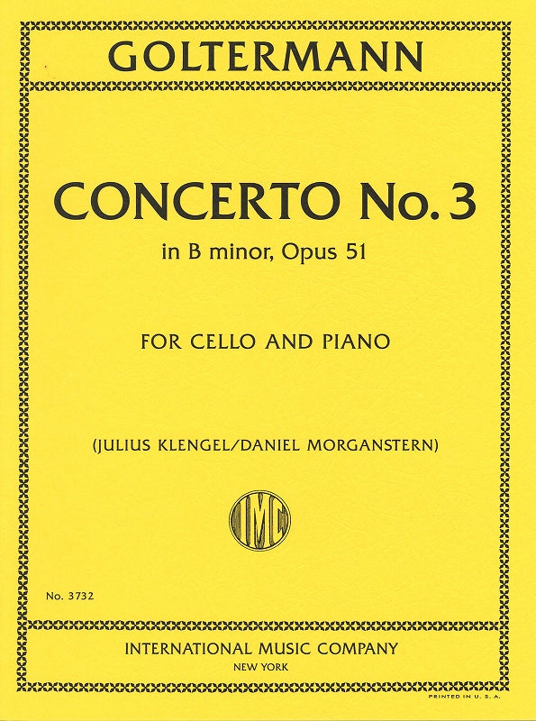 Goltermann, Concerto No. 3 (Morganstern) (IMC)