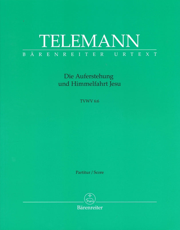 Telemann, Auferstehung... Full Score (Barenreiter)