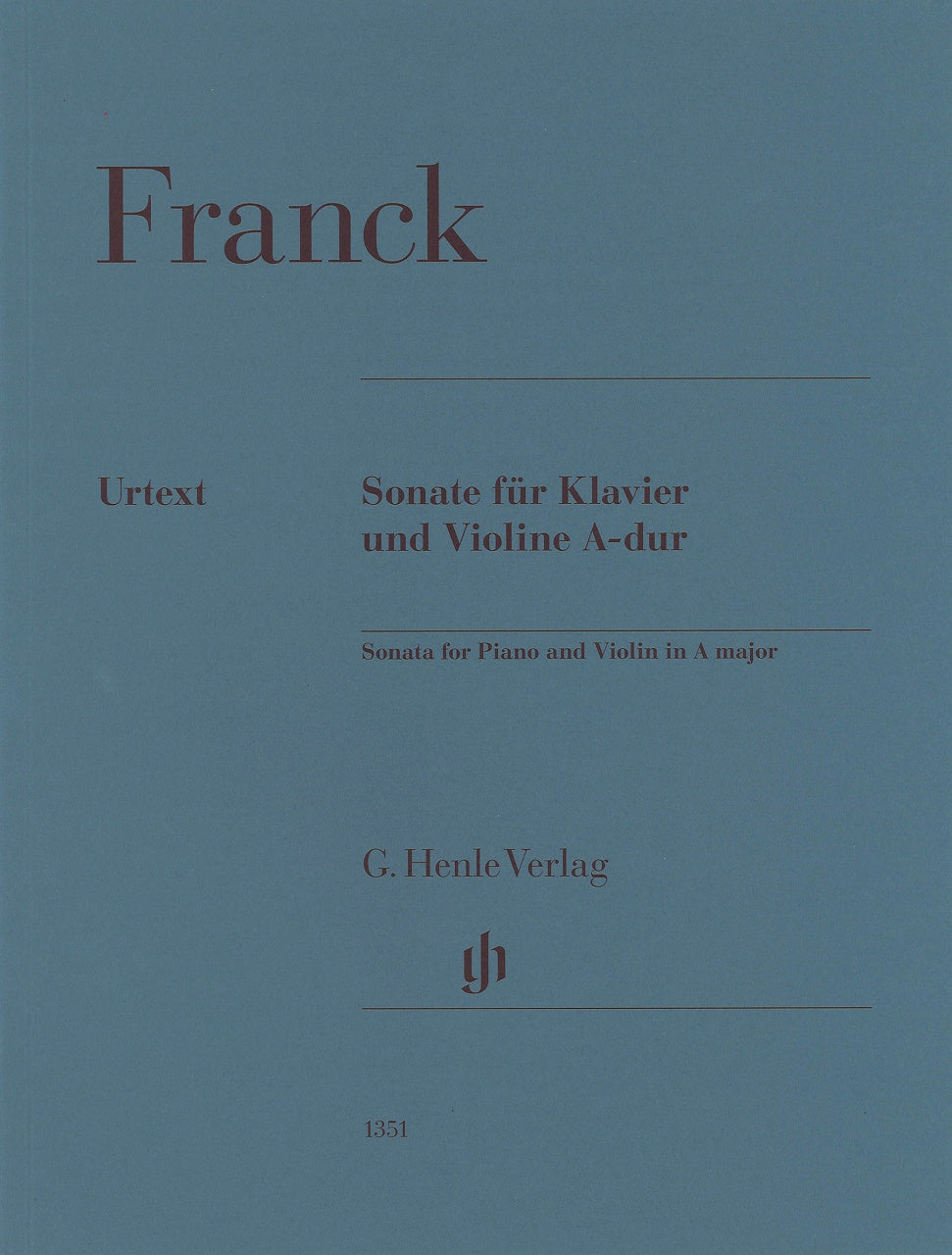 Franck, Sonata in A (Jost/Menuhin/Hope) (Henle)